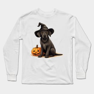 Halloween Labrador Retriever Dog #1 Long Sleeve T-Shirt